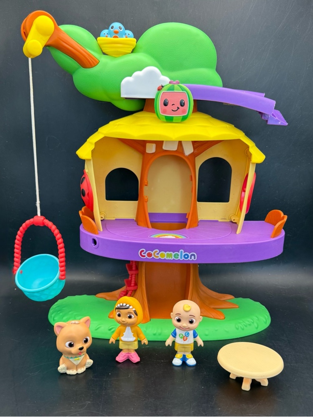 CoComelon Deluxe Clubhouse Songs & Sounds Playset with JJ, Nina Shark, Dog Bingo